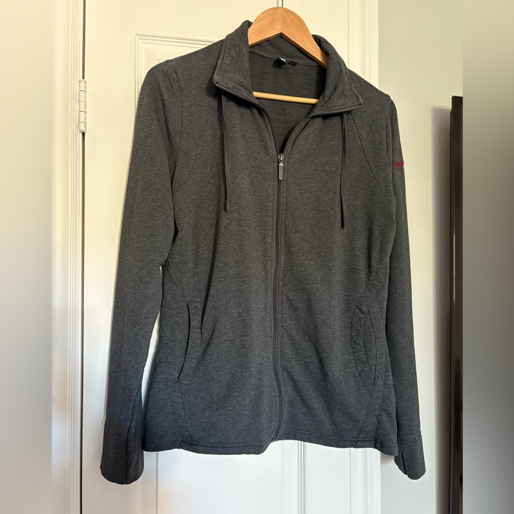 Women's Roots Gray Zip-Up Jacket